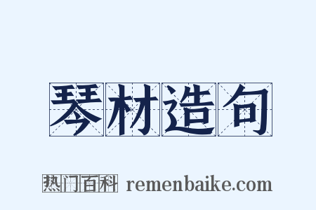 琴材造句是什么意思的图片